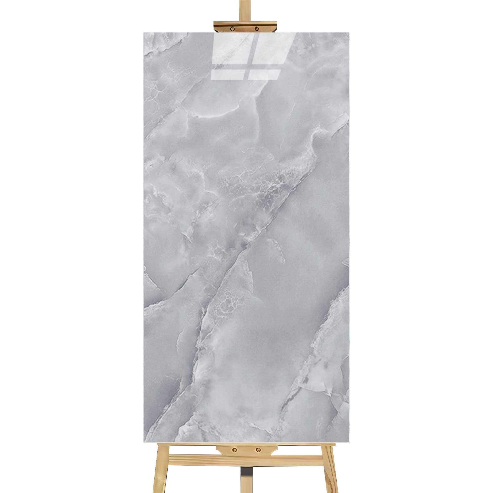 Fliesenaufkleber in stilvoller Grau-Marmor-Optik – selbstklebend, wasserfest – 60×30 cm für Badezimmer & Küche